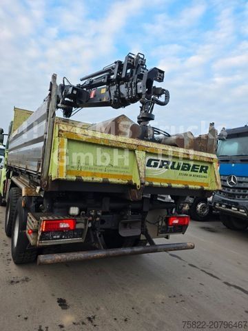 Kipper LKW SCANIA R490 / 6X4 / Blatt / 18m Hiab Kran