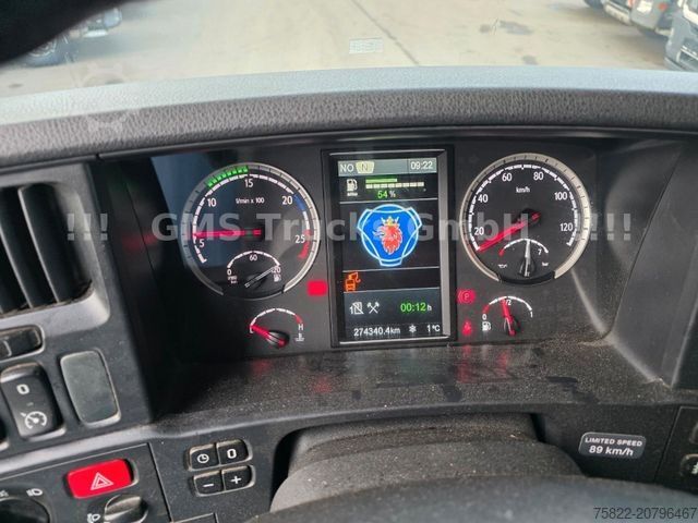 Kipper LKW SCANIA R490 / 6X4 / Blatt / 18m Hiab Kran