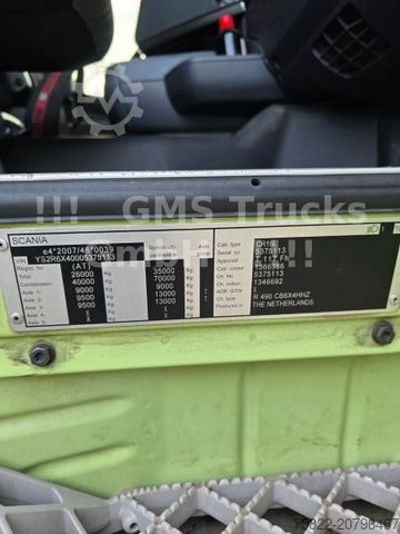 Kipper LKW SCANIA R490 / 6X4 / Blatt / 18m Hiab Kran