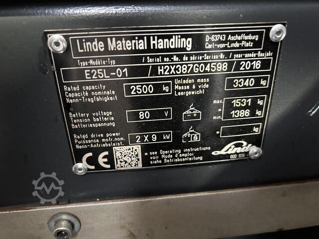 Hochhubwagen Linde E25L