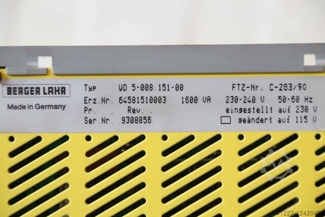 Motor control Berger Lahr WD5-008.151-00