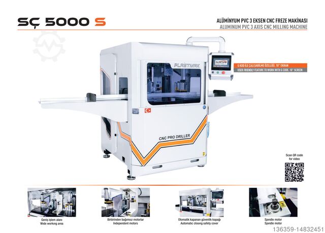 FULL CNC ALUMINUM & PVC PROCESSING MACHINE PLASTMAK PVC ALÜMİNYUM İŞLEME MAKİNELERİ FULL CNC ALÜMİNYUM & PVC İŞLEME SETİ