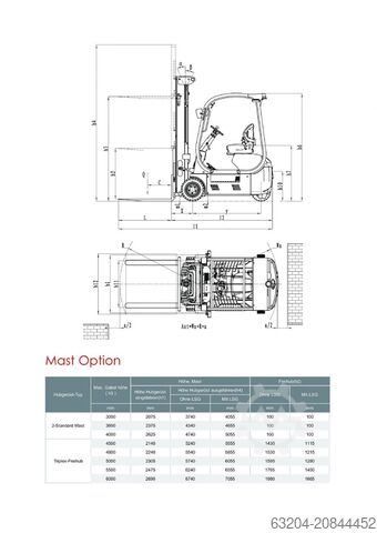 Elektro 3 Rad-Stapler EP TDL201