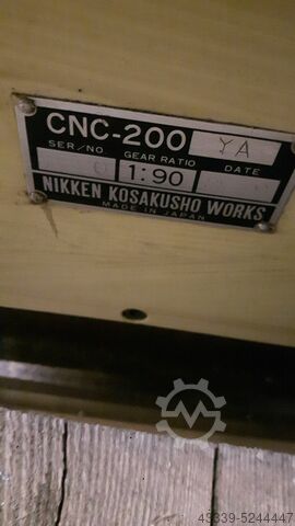 CNC 4th axis NIKKEN CNC -200