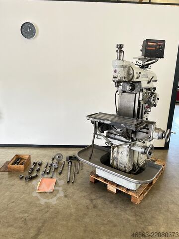 Universal milling machine + accessories + digital readout Thiel Duplex 158