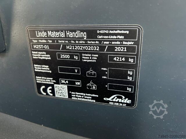 LPG Forklifts Linde H25T