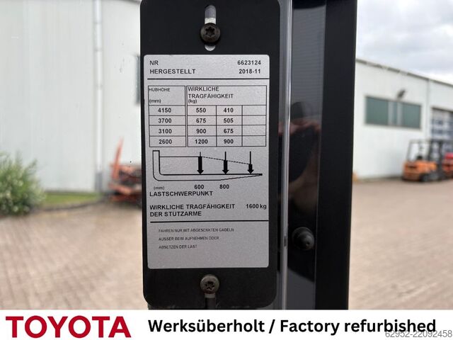 High Lift stacker Toyota SWE 120 L / Akku neu!