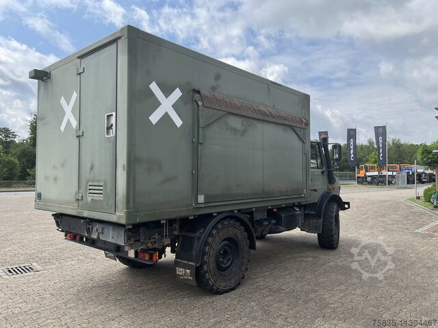 LKW mit Kofferaufbau Unimog Unimog U 1550 L37 Ex Bundeswehr Regiefahrzeug Expeditionsmobil (ggf mit Splittgetriebe)