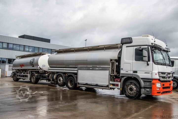 Fuel tanker MERCEDES ACTROS 2544-MP3+MAGYAR INOX18.200L+17.700L/2X6COMP