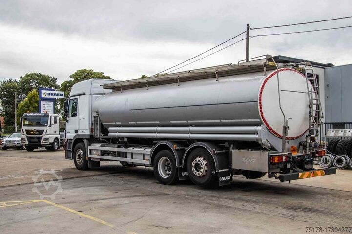 Fuel tanker MERCEDES ACTROS 2544-MP3+MAGYAR INOX18.200L+17.700L/2X6COMP