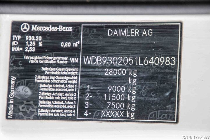 Fuel tanker MERCEDES ACTROS 2544-MP3+MAGYAR INOX18.200L+17.700L/2X6COMP