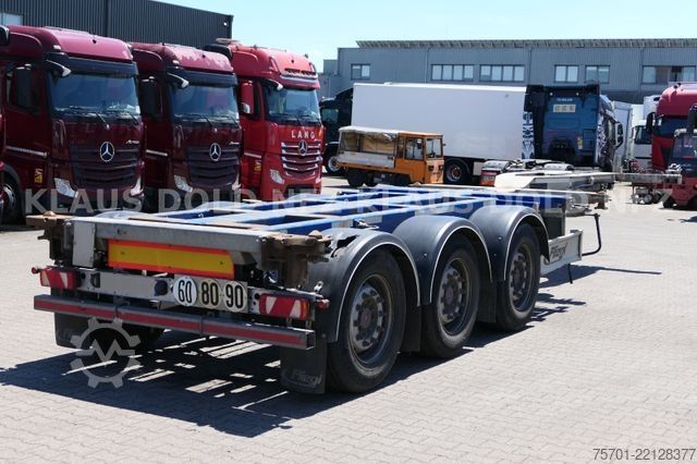 Swap body semitrailer FRUEHAUF BDF Multi-Chassis Liftachse SAF-Achsen