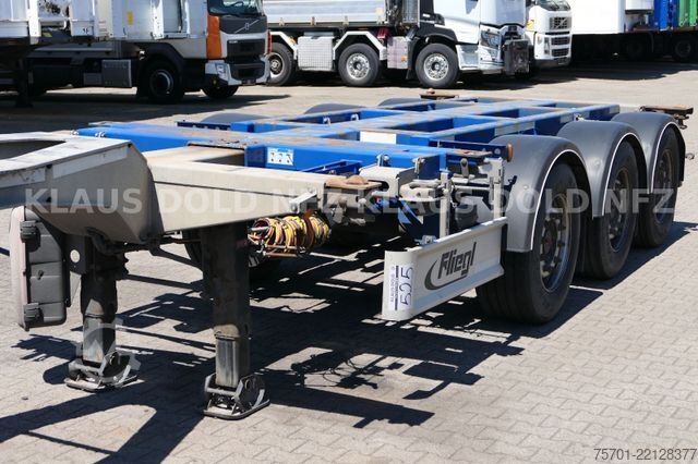 Swap body semitrailer FRUEHAUF BDF Multi-Chassis Liftachse SAF-Achsen