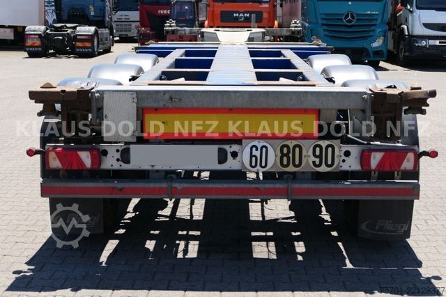 Swap body semitrailer FRUEHAUF BDF Multi-Chassis Liftachse SAF-Achsen