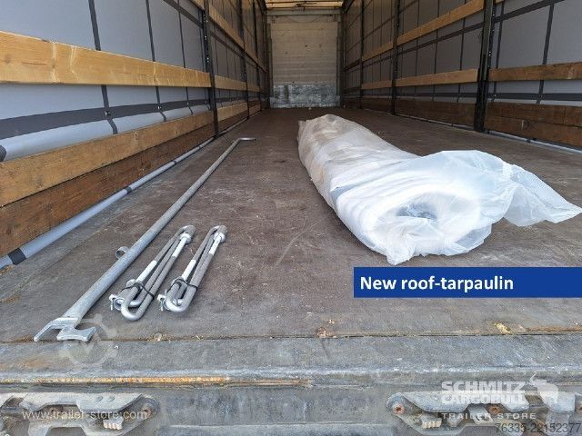 Auflieger mit Pritsche & Plane Schmitz Cargobull Curtainsider Mega
