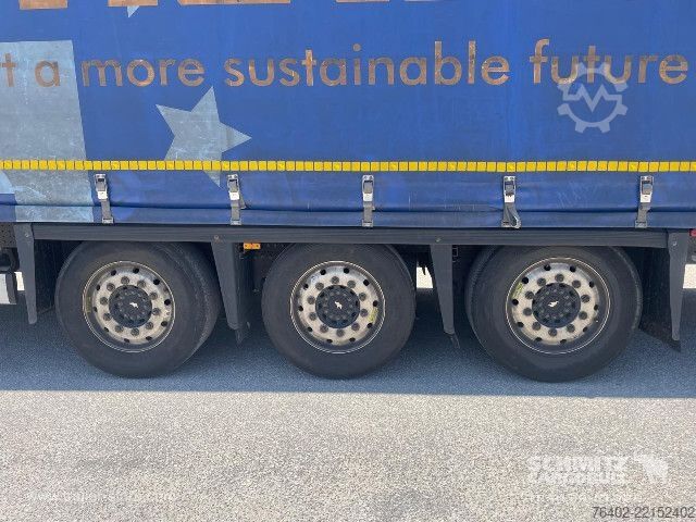 Auflieger mit Pritsche & Plane Schmitz Cargobull Semitrailer Curtainsider Mega