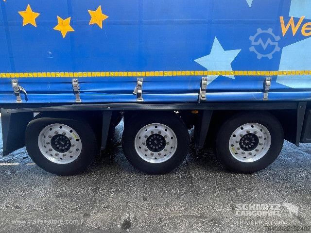 Auflieger mit Pritsche & Plane Schmitz Cargobull Semitrailer Curtainsider Mega