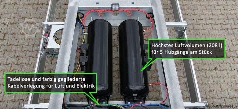 Trailer Swap Chassis Fliegl 2-Achs Wechselanhänger ZWP 180 Mega-EL