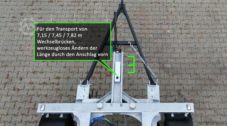 Trailer Swap Chassis Fliegl 2-Achs Wechselanhänger ZWP 180 Jumbo-ZL