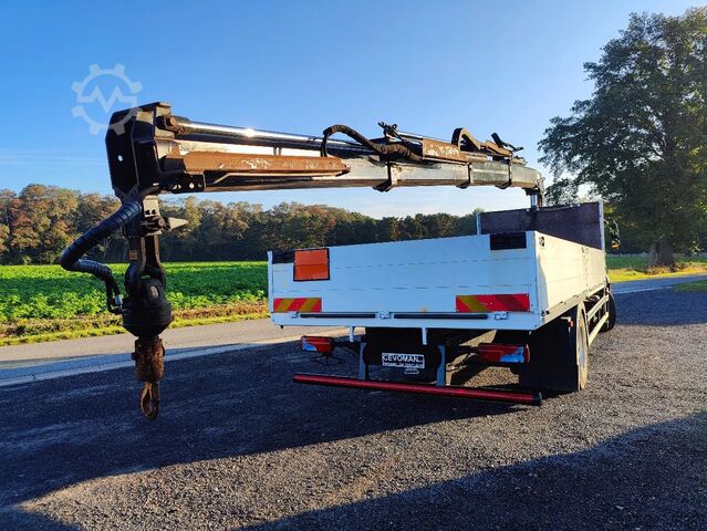 Ladepritsche MAN TGM 18.250 Open box + HIAB 166-3