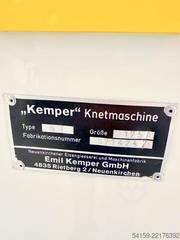 Knetmaschinen Kemper ST125 A
