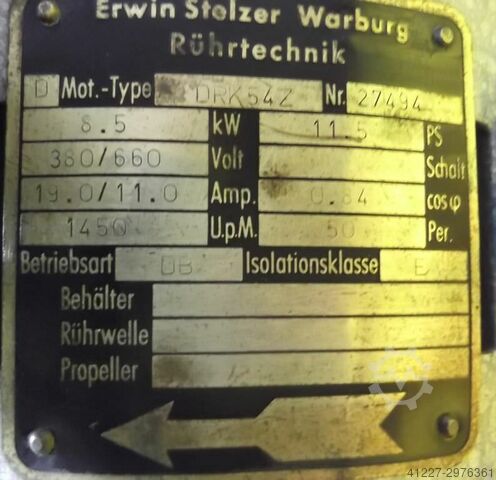 Electric motor 8.5 kW 1450 Rpm Stelzer DRK54SW