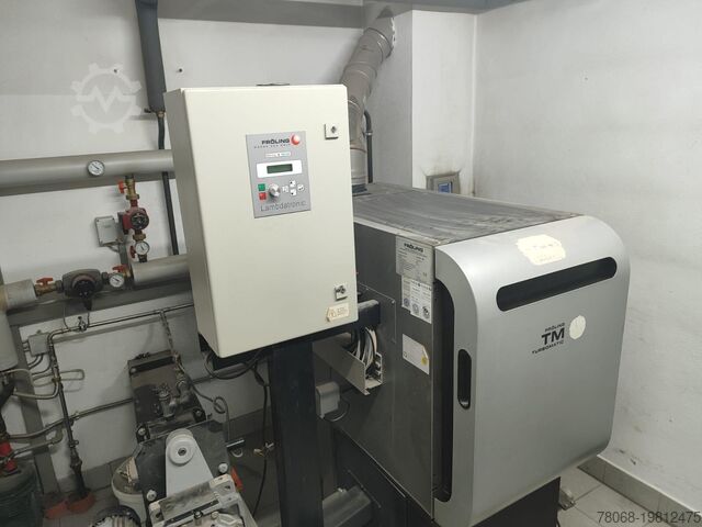 Heating system, wood chip heating FROEHLING Turbomatic 35kW
