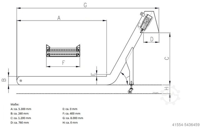 Chip conveyor Bürener Maschinenfabrik 830331