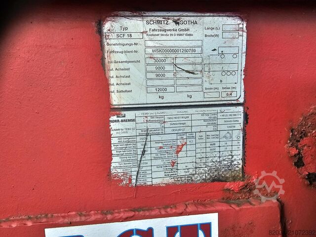 Transport von Containern SCHMITZ SCF 18 20 FOOT CONTAINER CHASSIS | AIR SUSP| SA...