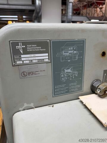 SCHNEIDEMASCHINE POLAR 76 EM