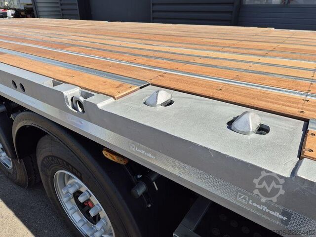 Flatbed semitrailers Lecitrailer PLATEAU TWISTLOCKS EXTENSIBLE