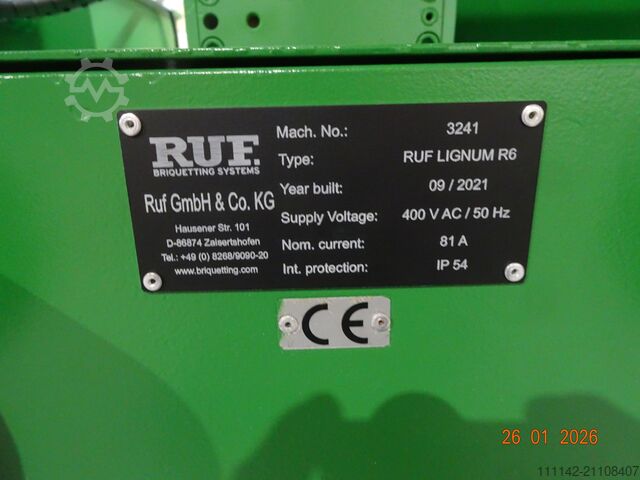 Brikettierpresse RUF LIGNUM R6