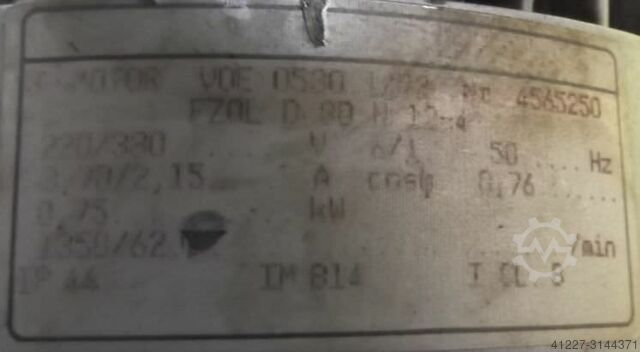 Getriebemotor 0,75 kW 62 U/min Stephan Werke FZOLD30N12-4