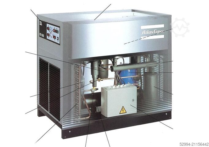 Angetriebene Baugruppen / Kompressoren Atlas-Copco GA 55 + FD 130