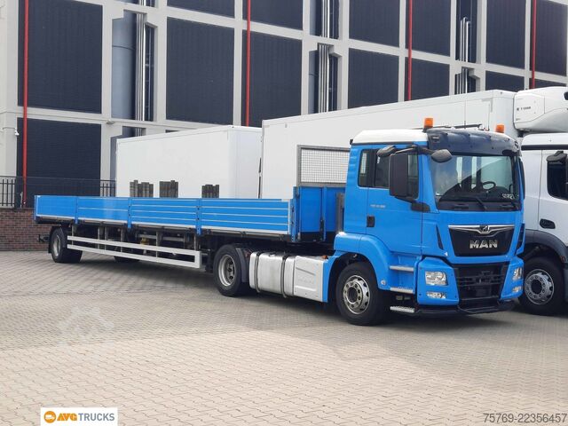 Open semitrailer  1-Achs Auflieger 12,8 m Drehschemellenkung