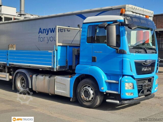 Open semitrailer  1-Achs Auflieger 12,8 m Drehschemellenkung
