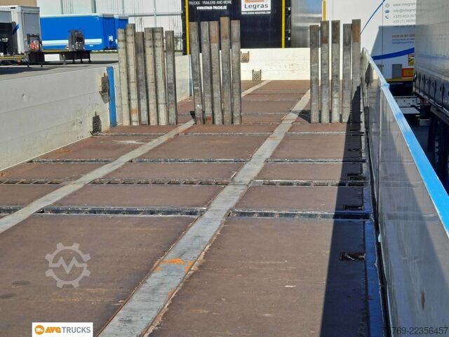 Open semitrailer  1-Achs Auflieger 12,8 m Drehschemellenkung