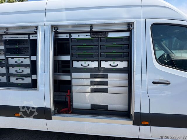 High top van MERCEDES-BENZ Sprinter 516 CDI Maxi Klima LED Werkstatt Standh