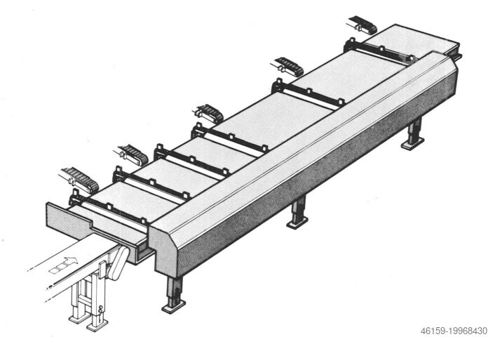 Moulder outfeed right angle transfer Weinig 820 right angle transfer
