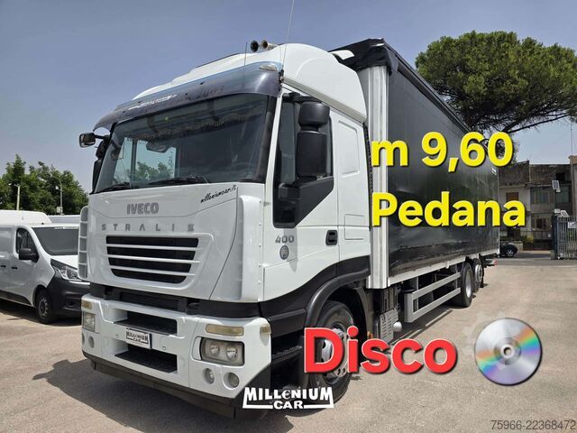 Curtain sider van Iveco STRALIS 400 CENTINATO 9,60 A/BASSA SPOND