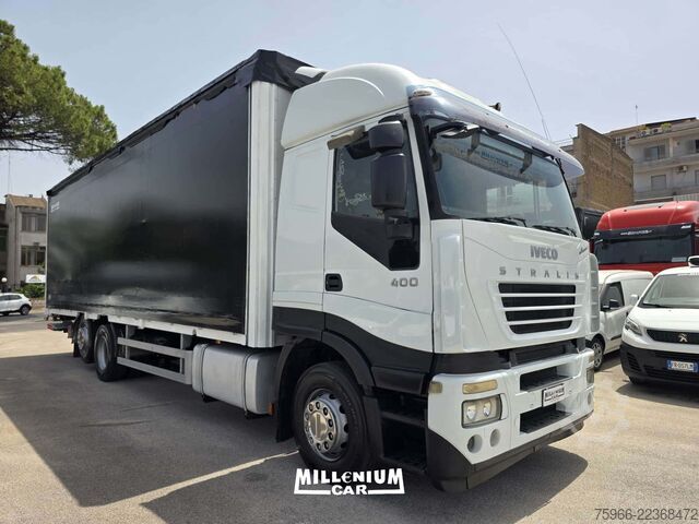 Curtain sider van Iveco STRALIS 400 CENTINATO 9,60 A/BASSA SPOND