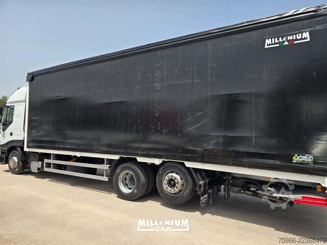 Curtain sider van Iveco STRALIS 400 CENTINATO 9,60 A/BASSA SPOND