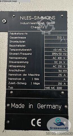 CNC Turning- and Milling Center NILES-SIMMONS N40 MC / 3000