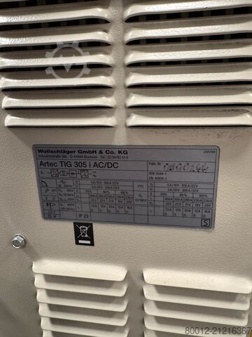 Tig 305 i AC/Dc Artec tig 305 i