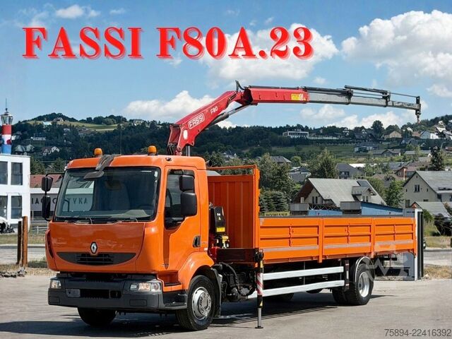 Truck mounted crane RENAULT MIDLUM 220 DXI *PRITSCHE 7,20m *FASSI F80A.23