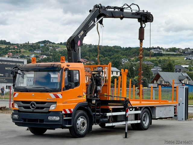 Truck mounted crane MERCEDES-BENZ ATEGO 1324 * HIAB 144 B - DUO + Bohrgerät * TOP