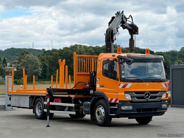 Truck mounted crane MERCEDES-BENZ ATEGO 1324 * HIAB 144 B - DUO + Bohrgerät * TOP