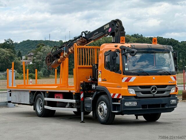 Truck mounted crane MERCEDES-BENZ ATEGO 1324 * HIAB 144 B - DUO + Bohrgerät * TOP