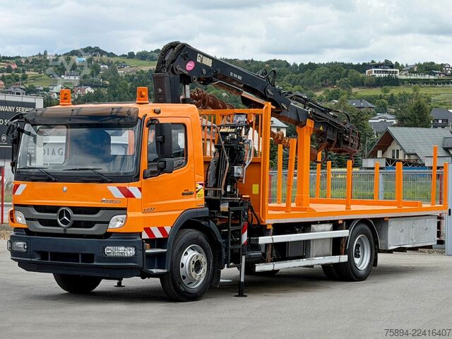 Truck mounted crane MERCEDES-BENZ ATEGO 1324 * HIAB 144 B - DUO + Bohrgerät * TOP