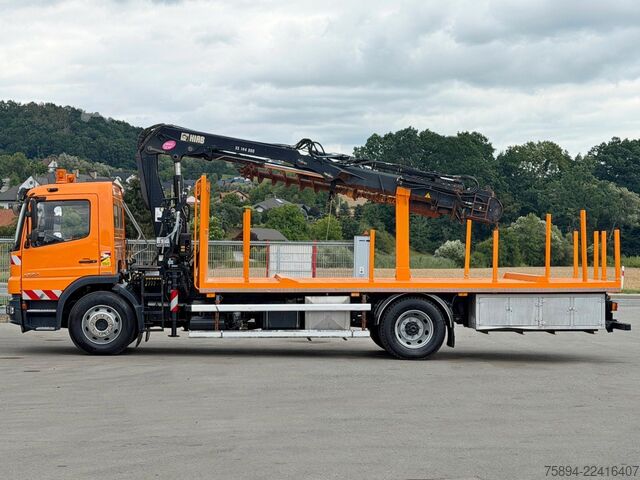 Truck mounted crane MERCEDES-BENZ ATEGO 1324 * HIAB 144 B - DUO + Bohrgerät * TOP
